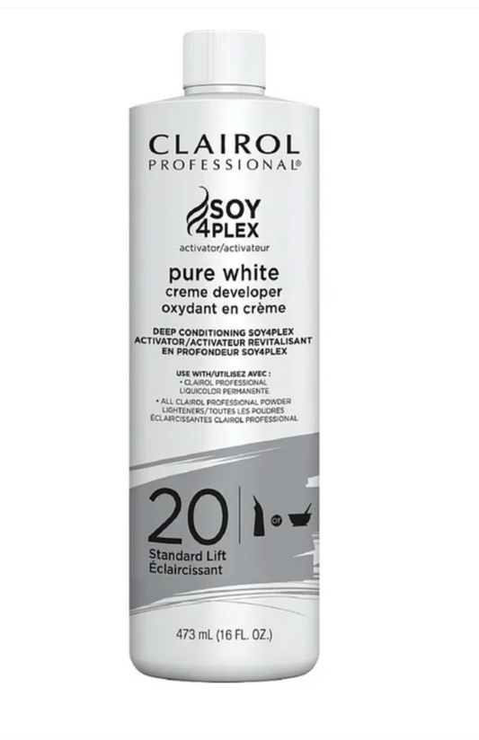 CLAIROL SOY 4 PLEX PURE WHITE CREME DEVELOPER 20 VOL 16 OZ