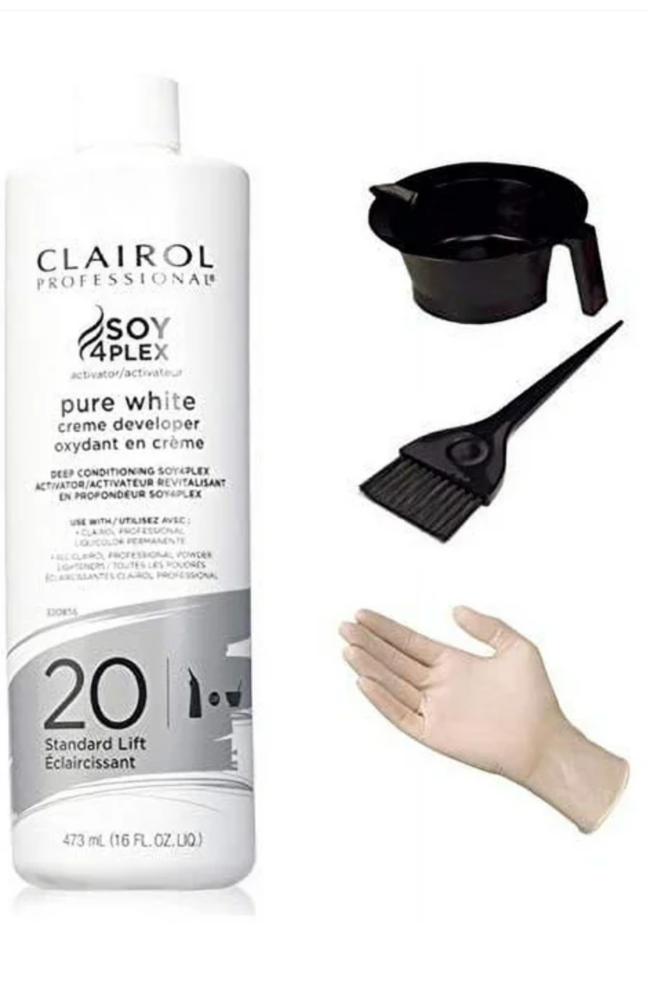 CLAIROL SOY 4 PLEX PURE WHITE CREME DEVELOPER 20 VOL 16 OZ