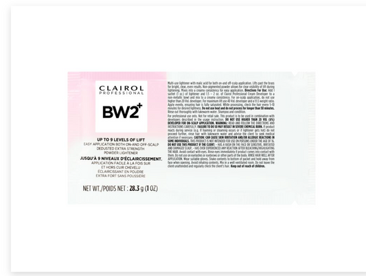 Clairol-Professional-BW2+-bleach powder sachets