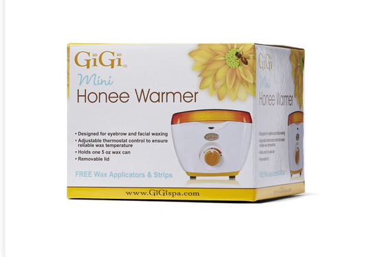 GIGI-MINI-HONEE-WARMER-WITH FREE WAX APPLICATORS & STRIPS