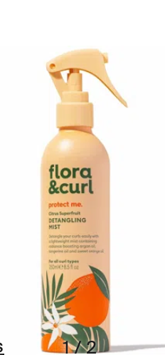 flora & curl-citrus-superfruit-detangling-mist