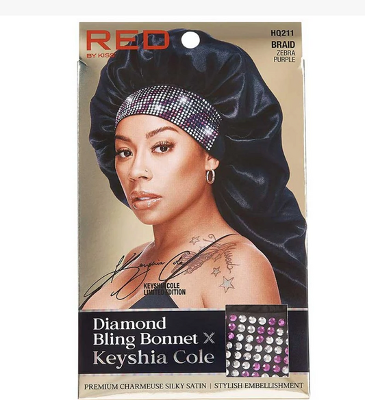 Red by Kiss-keyshia Cole-Diamond-braid-bonnet-special - Leopard Red