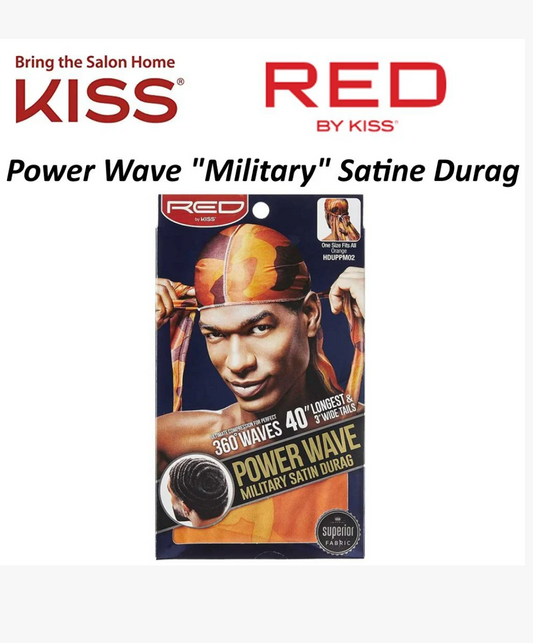 Red by Kiss- Power Wave-Military-Satin-Durag