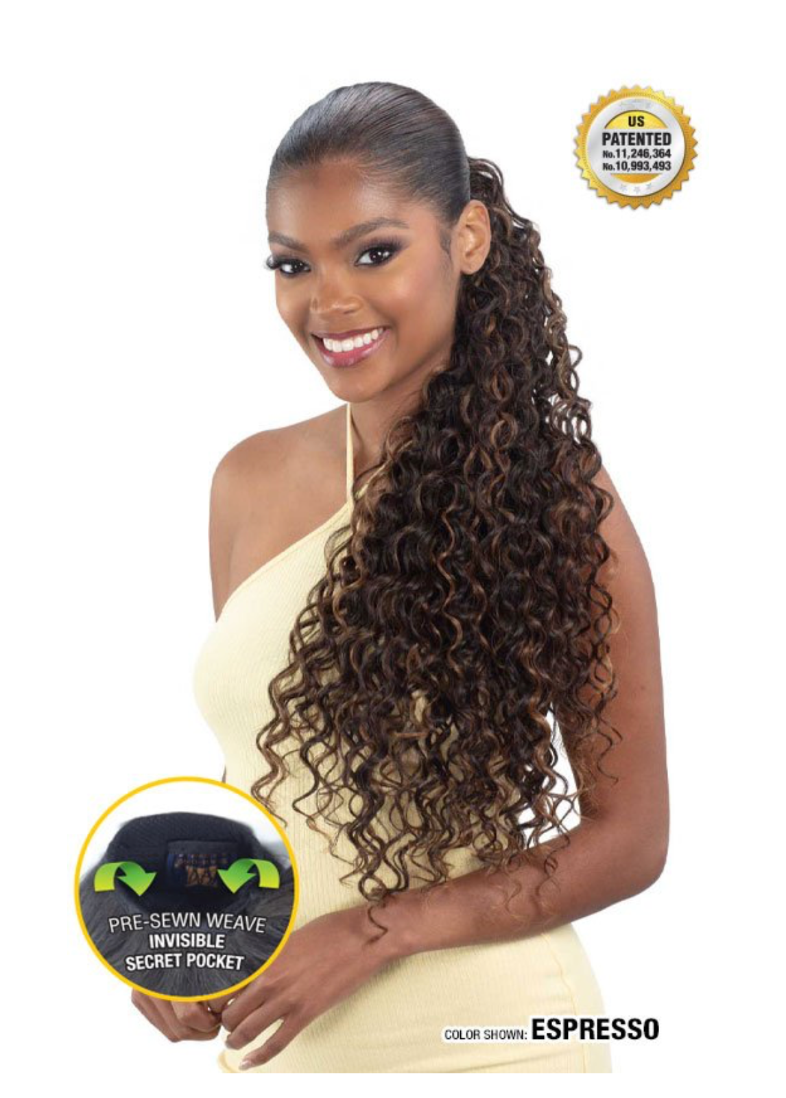 shake-n-go-organique-pony-pro-weave-ponytail - Spanish-curls - 26''