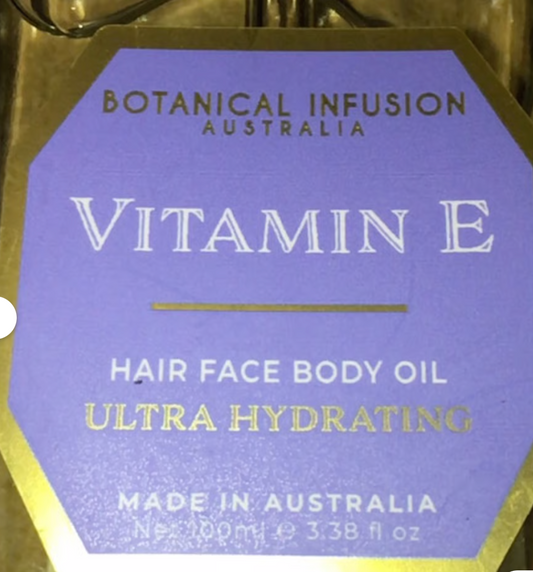 Botanical infusion Australia-VITAMIN E-Hair-Face-Body Oil
