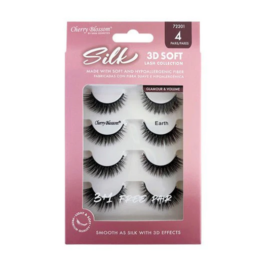 CHERRY BLOSSOM-SILK-3D SOFT-4 Pairs