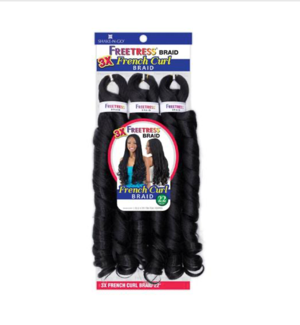 SHAKE N GO - FB - FRENCH CURL BRAID - 22''