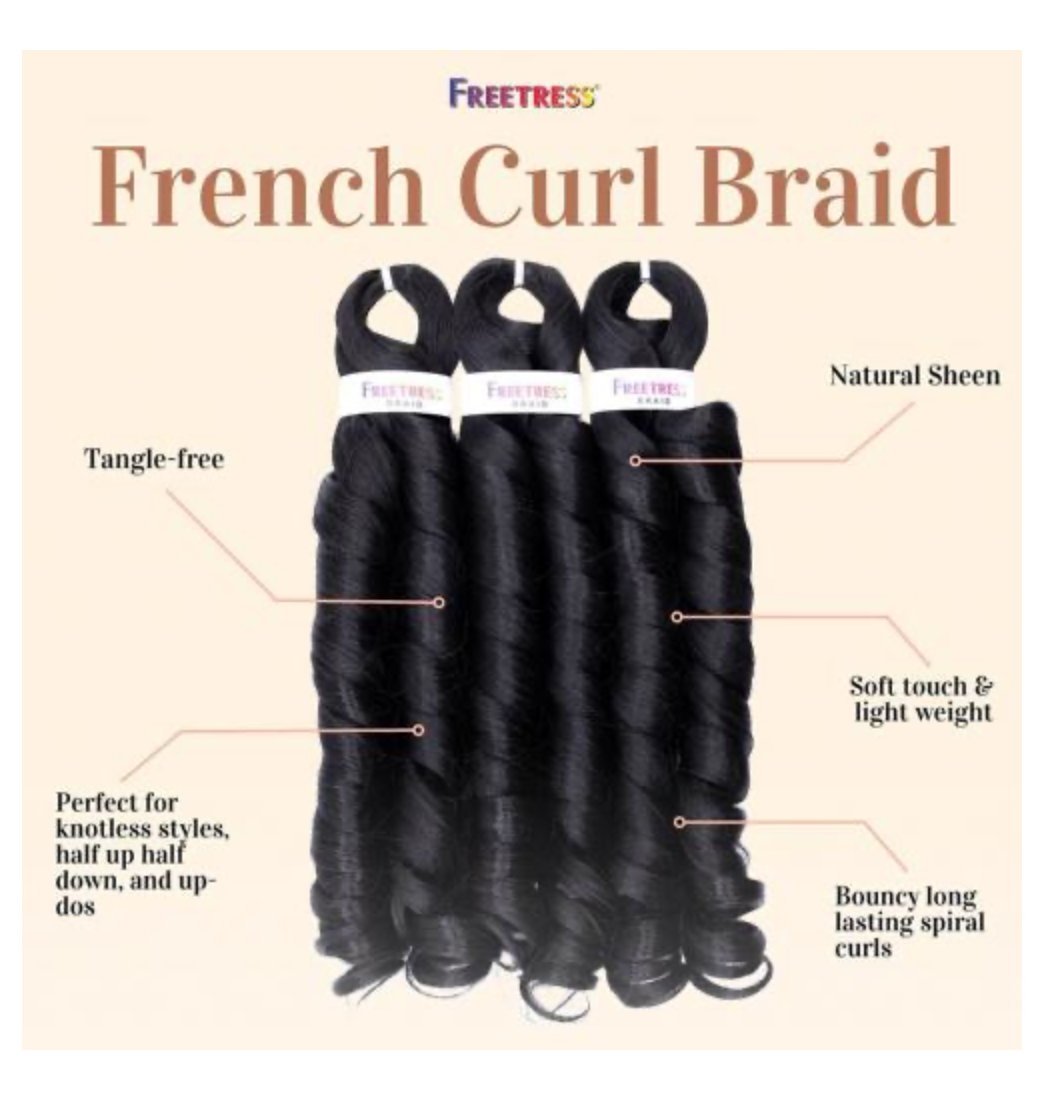 SHAKE N GO - FB - FRENCH CURL BRAID - 22''