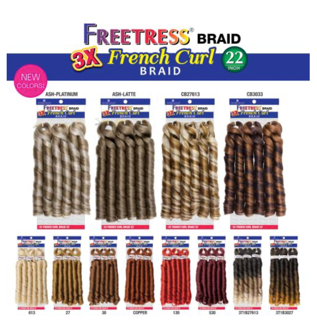 SHAKE N GO - FB - FRENCH CURL BRAID - 22''