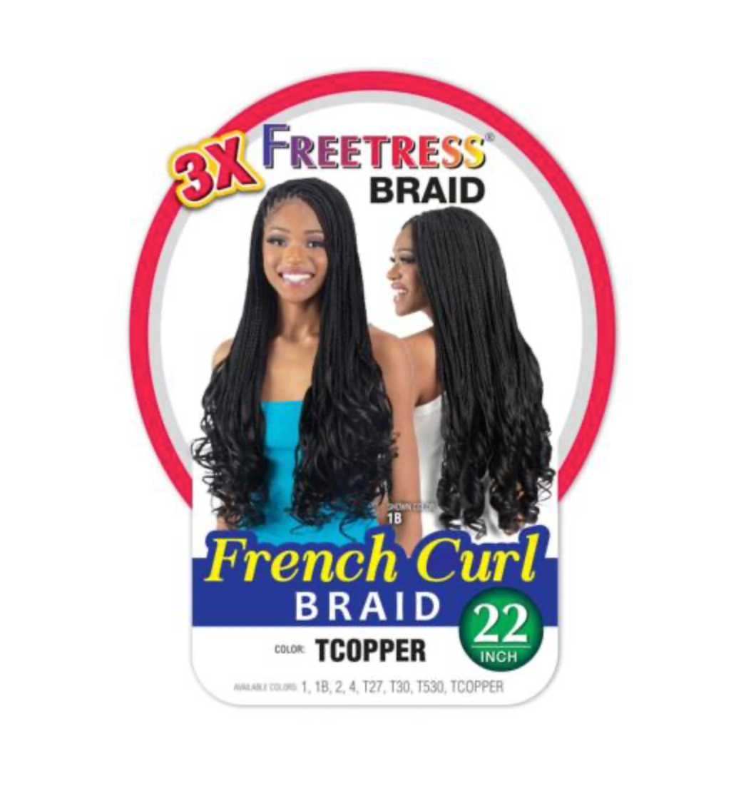 SHAKE N GO - FB - FRENCH CURL BRAID - 22''