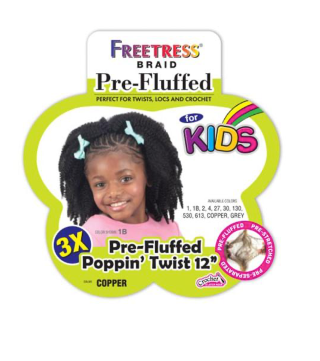 SHAKE N GO - FB - 3X KIDS-PRE-FLUFFED POPPIN' TWIST - 12''