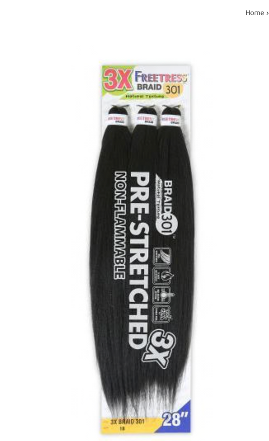 SHAKE N GO - FB - 3X PRE-STRETCHED BRAID 301 - 28''