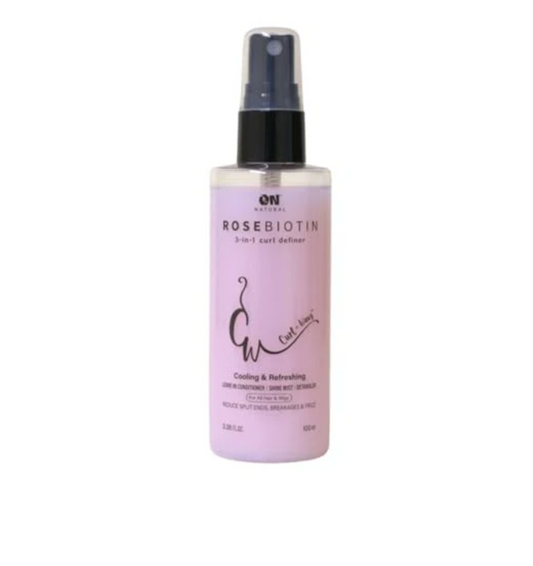 ON NATURAL-ROSE BIOTIN-3-IN-1-CURL DEFINER-CURL & WAVY - 3.3OZ