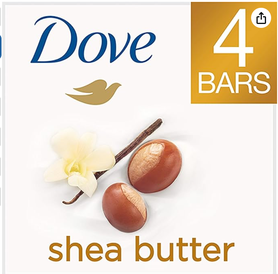DOVE - SHEA BUTTER - BAR SOAP