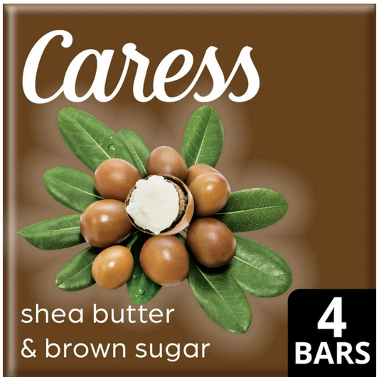 Caress - shea butter & brown sugar - exfoliating beauty bar