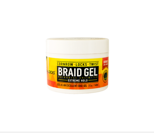 Allday braid gel - cornrow-locks-twist-extreme hold - 10 oz