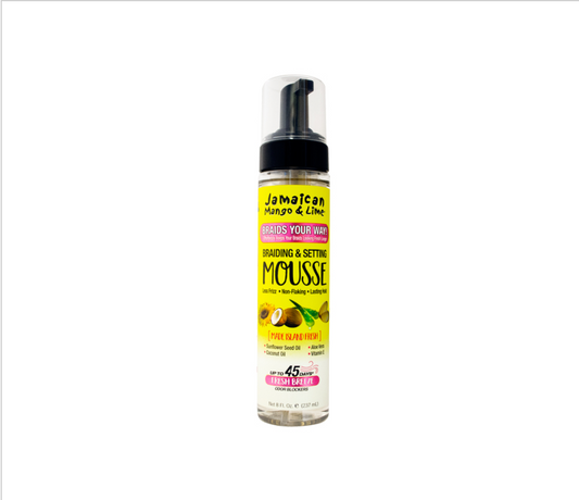 Jamaican Mango & Lime - braiding & setting mousse