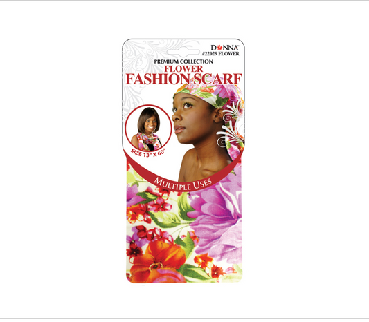 DONNA - FLOWER FASHION SCARF - PREMIUM COLLECTION