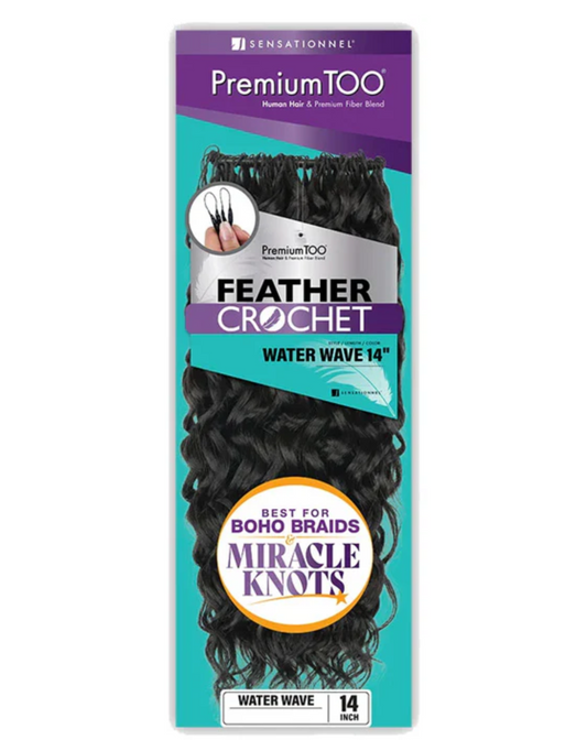Premium Too - Feather Crochet - Water Wave - 14''