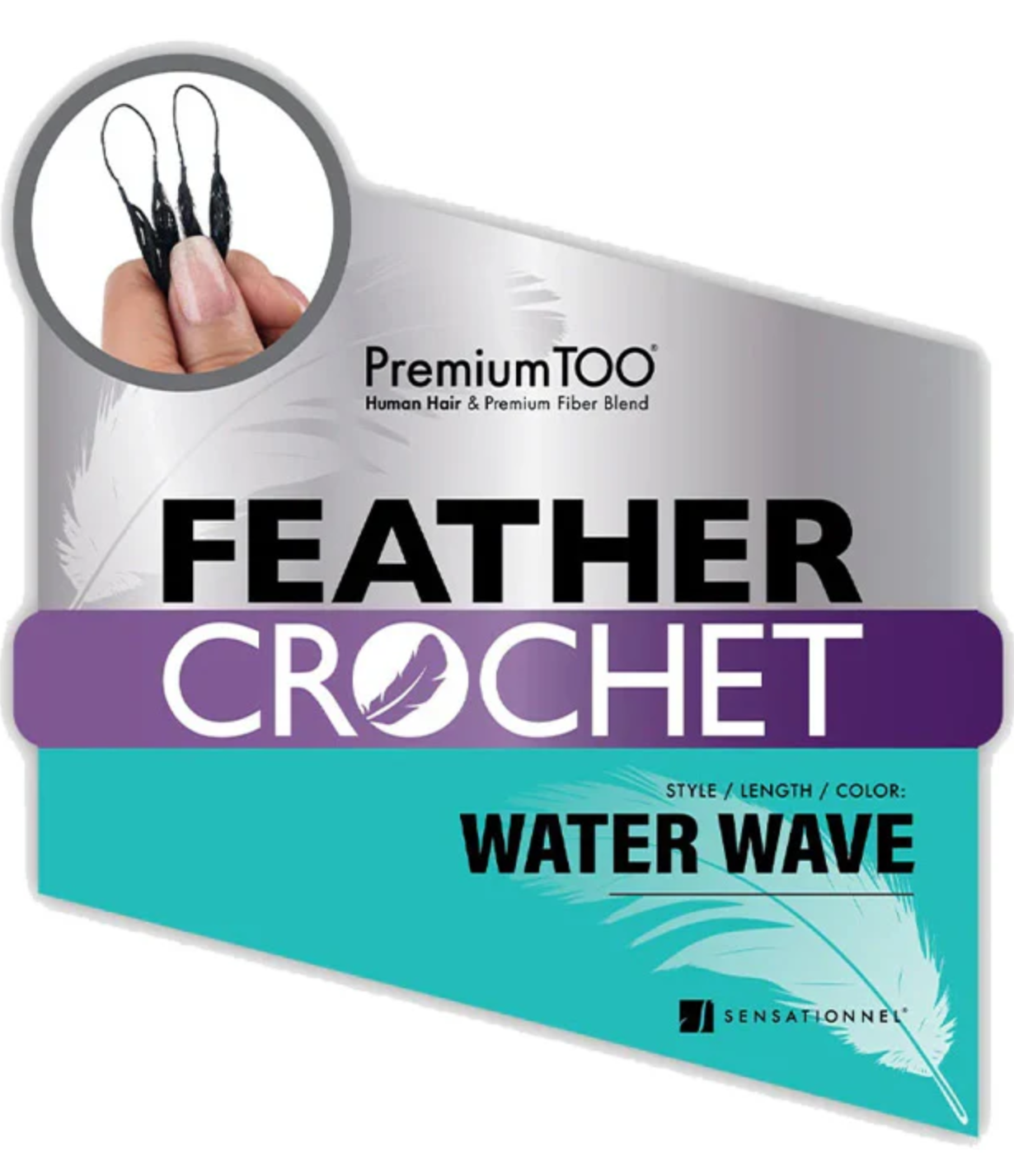 Premium Too - Feather Crochet - Water Wave - 14''