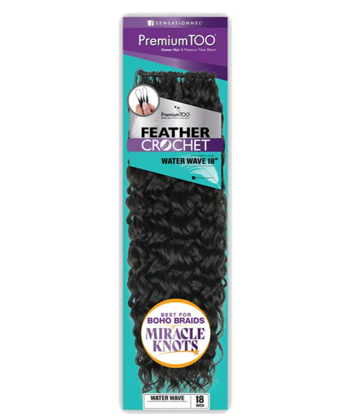 Premium Too - Feather Crochet - Water Wave - 14''