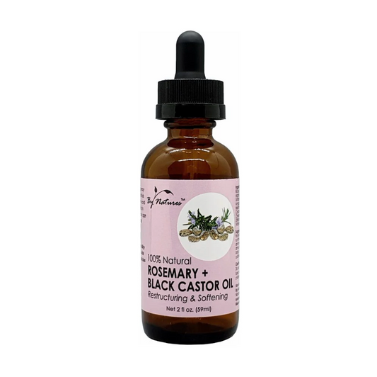By Natures - 100% Natural Rosemary Mint + Black Castor Oil