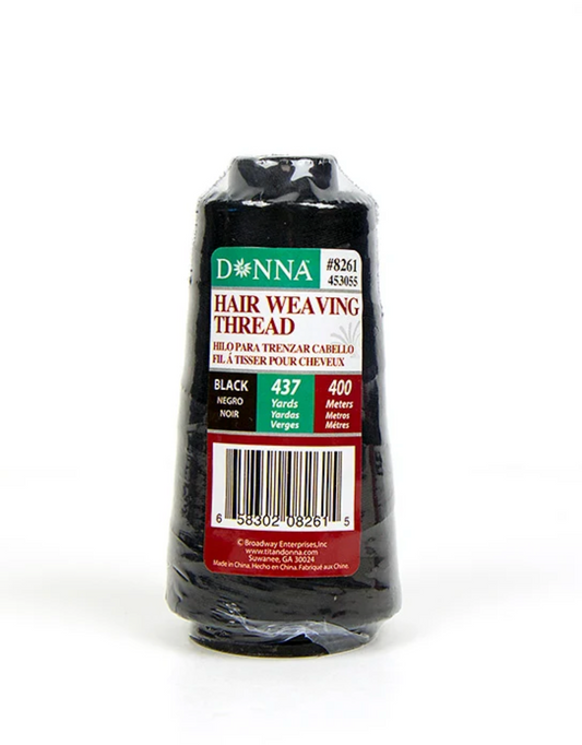 DONNA - HAIR WEAVING THREAD - 400 M - BLACK
