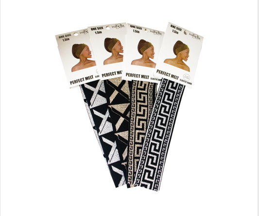 ANA BEAUTY - FASHION EDGE BAND - NON-SLIP VELCRO - 1.5 IN