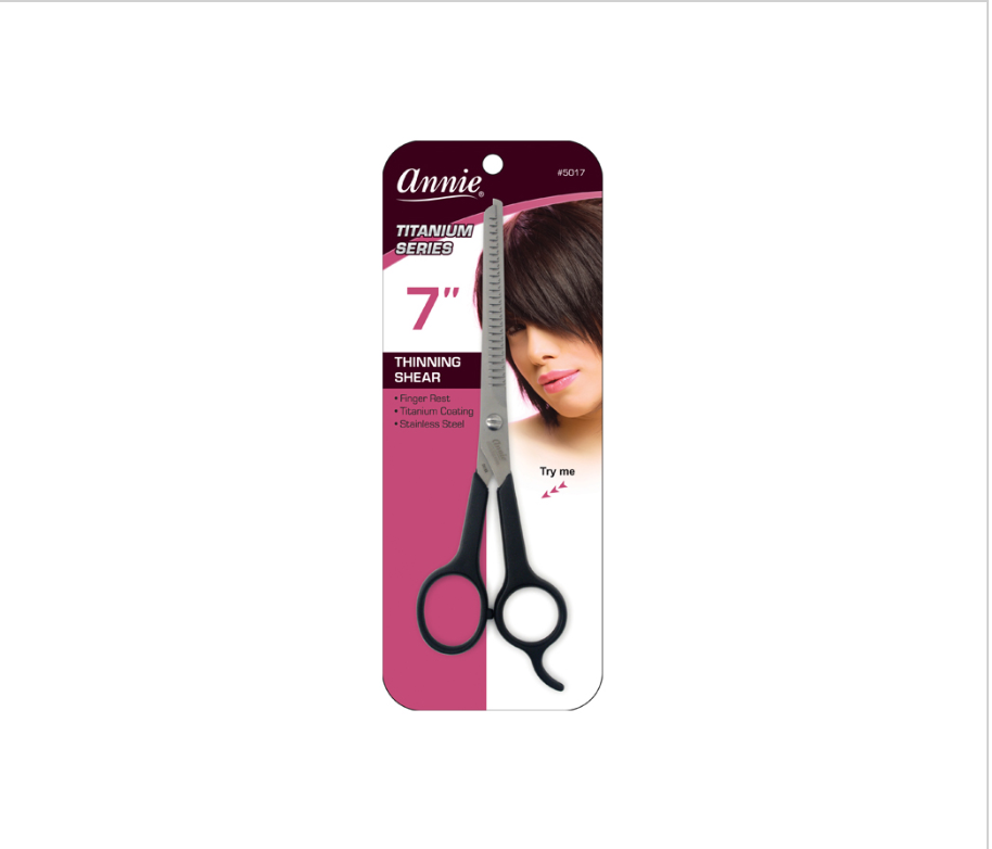 ANNIE #5017 - 24 TEETH THINNING SHEARS 7"