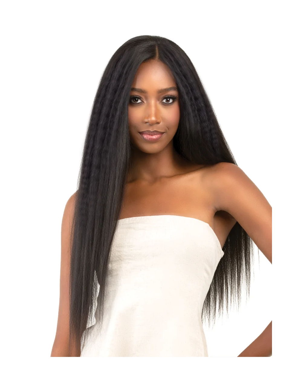 Bobbi Boss- Indi Remi Human Hair Seamless Crochet Braid - KINKY STRAIGHT - 18"