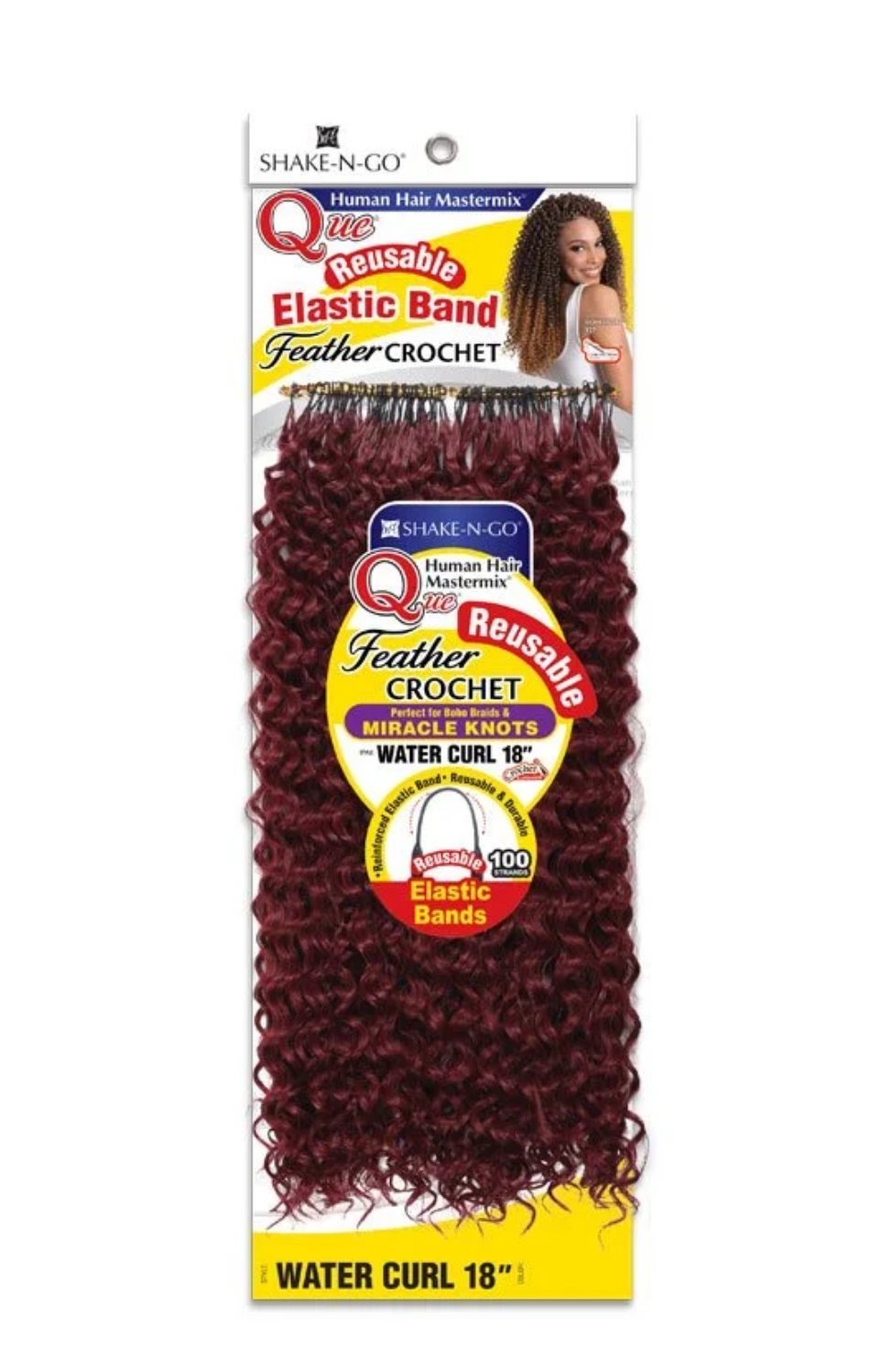 SHAKE N GO - OG FEATHER CROCHET - WATER CURLS - 18''