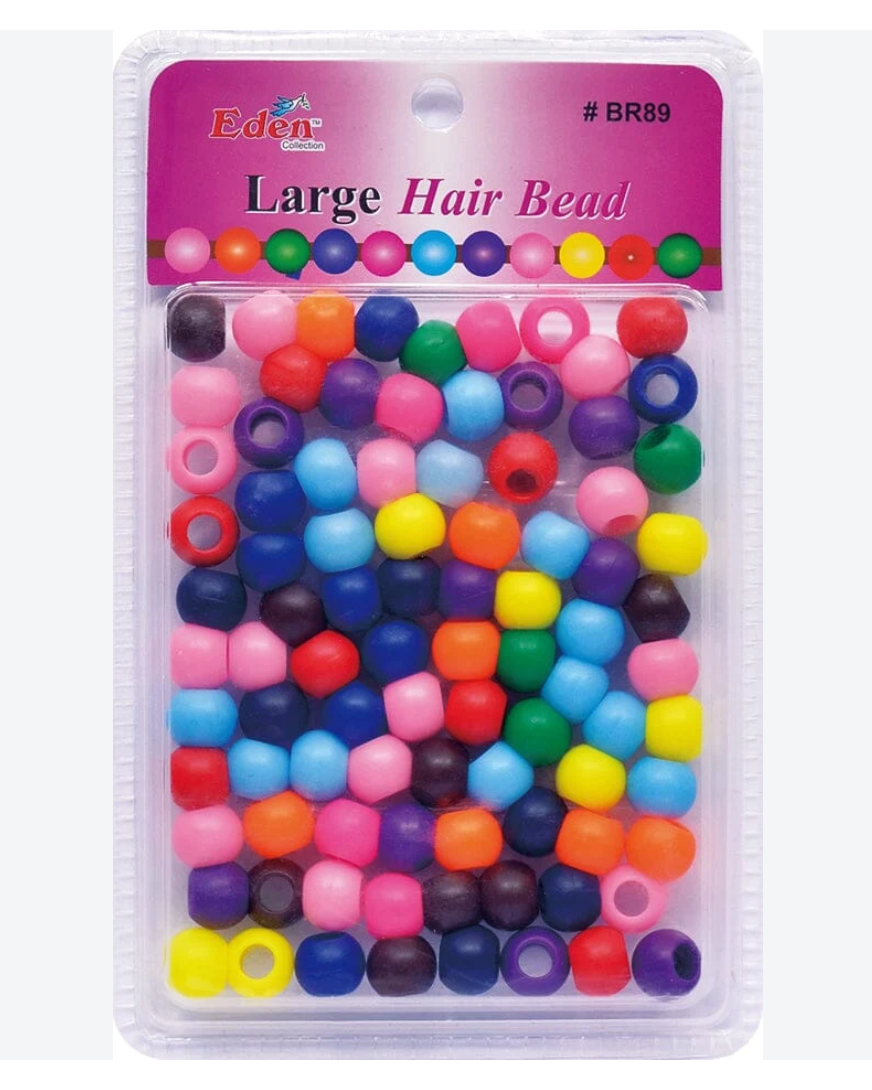 Eden Collection Large Round Hair Beads - Matte Assort Mix