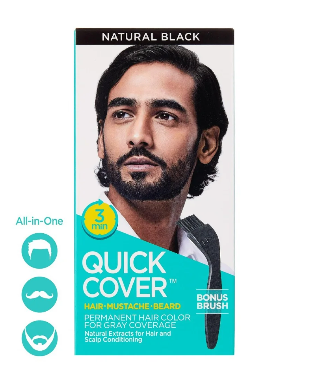 KISS QUICK COVER HAIR/MUSTACHE/BEARD