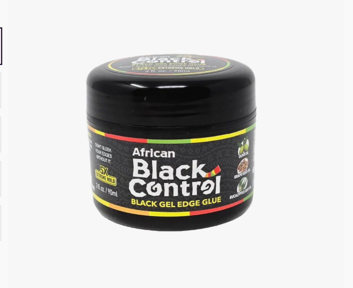 African Black Control Black Edge Gel 5X Extreme Hold 5 oz