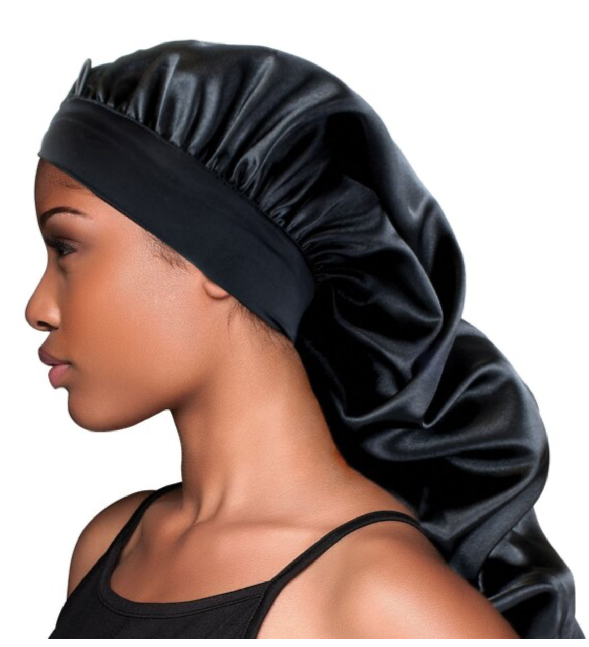 EVOLVE WIDE EDGE BRAID BONNET BLACK