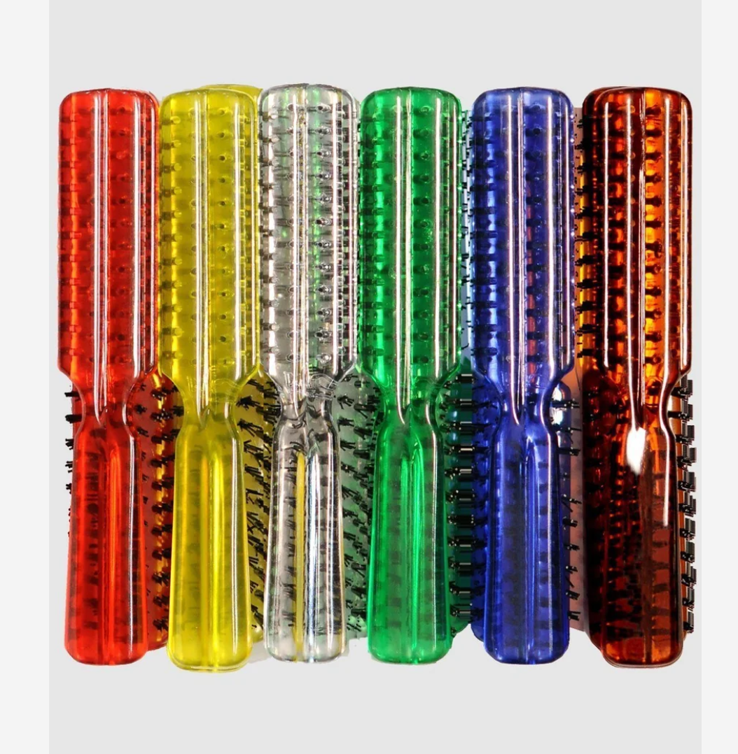 EDEN CLEAR LARGE PLASTIC HAIR BRUSH - ASSORT