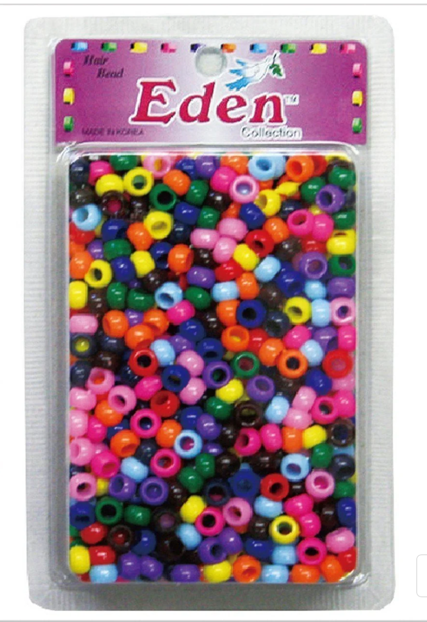 EDEN 1000 SMALL BEADS LARGE PACK HAIR BEADS - ASSORT