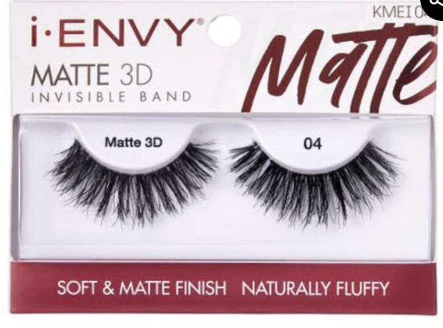 KISS I.ENVY MATTE 3D INVISIBLE BAND EYELASHES