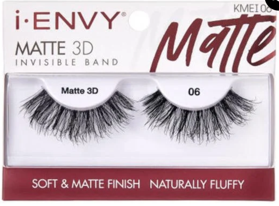 KISS I.ENVY MATTE 3D INVISIBLE BAND EYELASHES