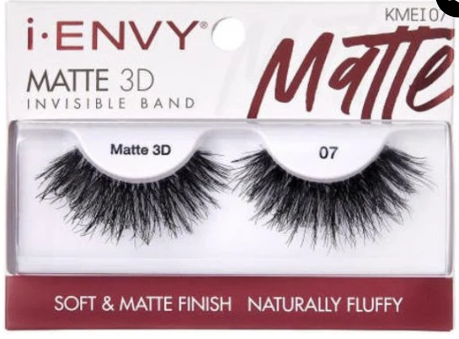 KISS I.ENVY MATTE 3D INVISIBLE BAND EYELASHES