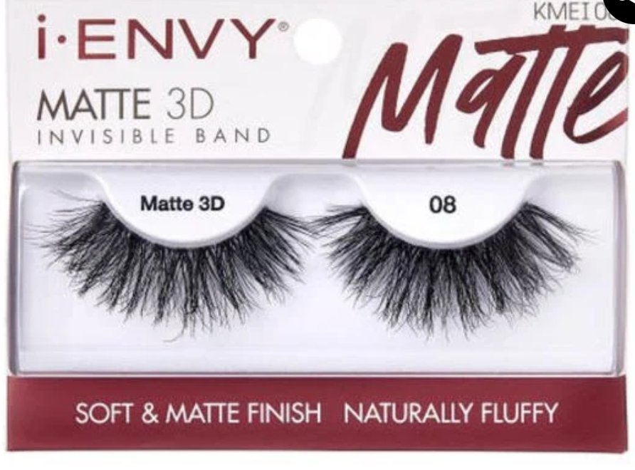 KISS I.ENVY MATTE 3D INVISIBLE BAND EYELASHES