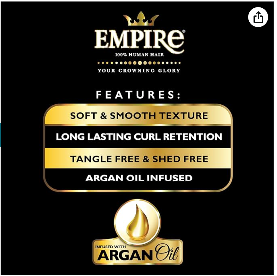 Empire - Glam Loose 10S - Human Hair - 3 pieces