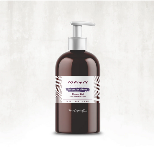 NAYA BY AFRICA - AFRICAN BLACK SOAP SHOWER GEL - LAVENDER CITRUS