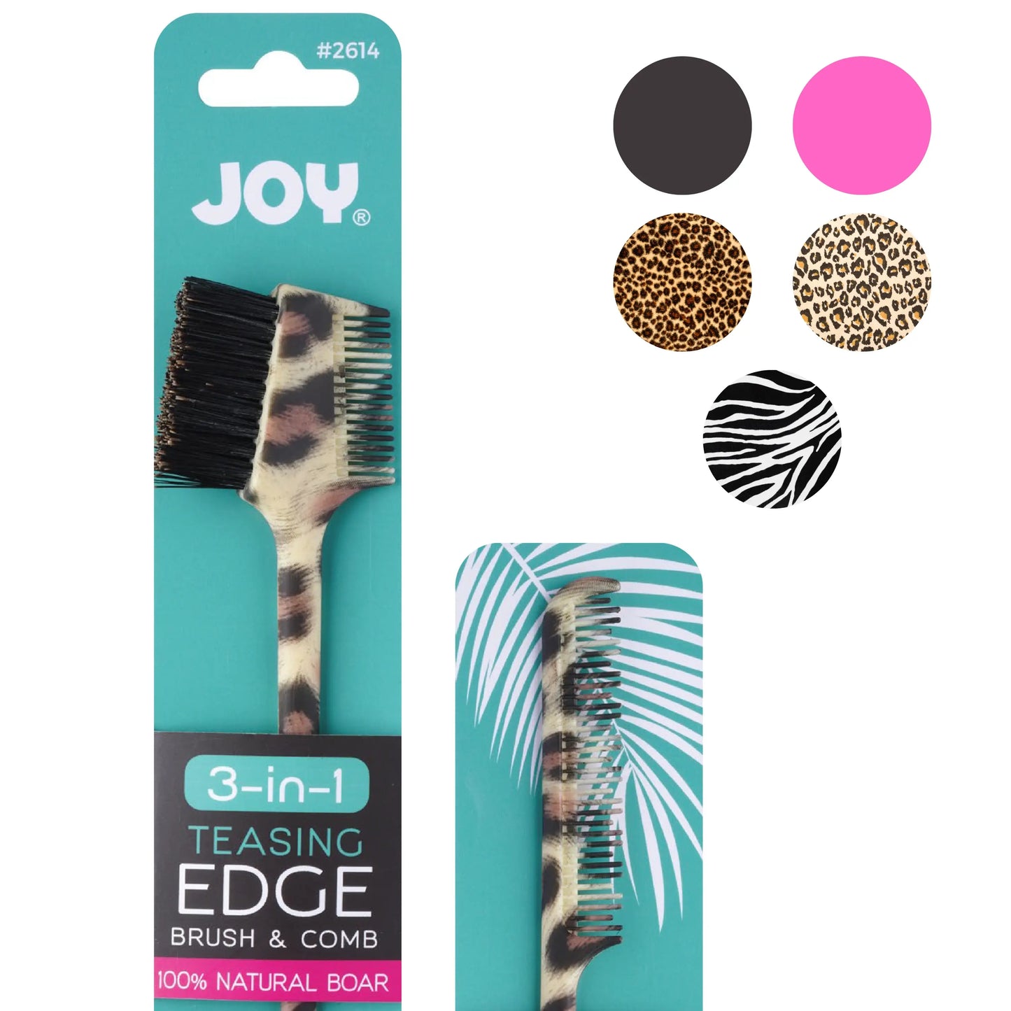 Annie International - Joy 3 in 1 Teasing Edge Brush Boar Bristle Asst.