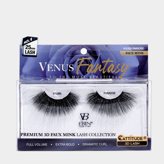 EBIN NEW YORK - Venus Fantasy 25mm Faux Mink 3D Lashes: Paradise