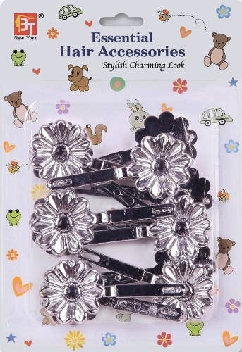 MI Hair Distribution - BARRETTES DAISY - SILVER