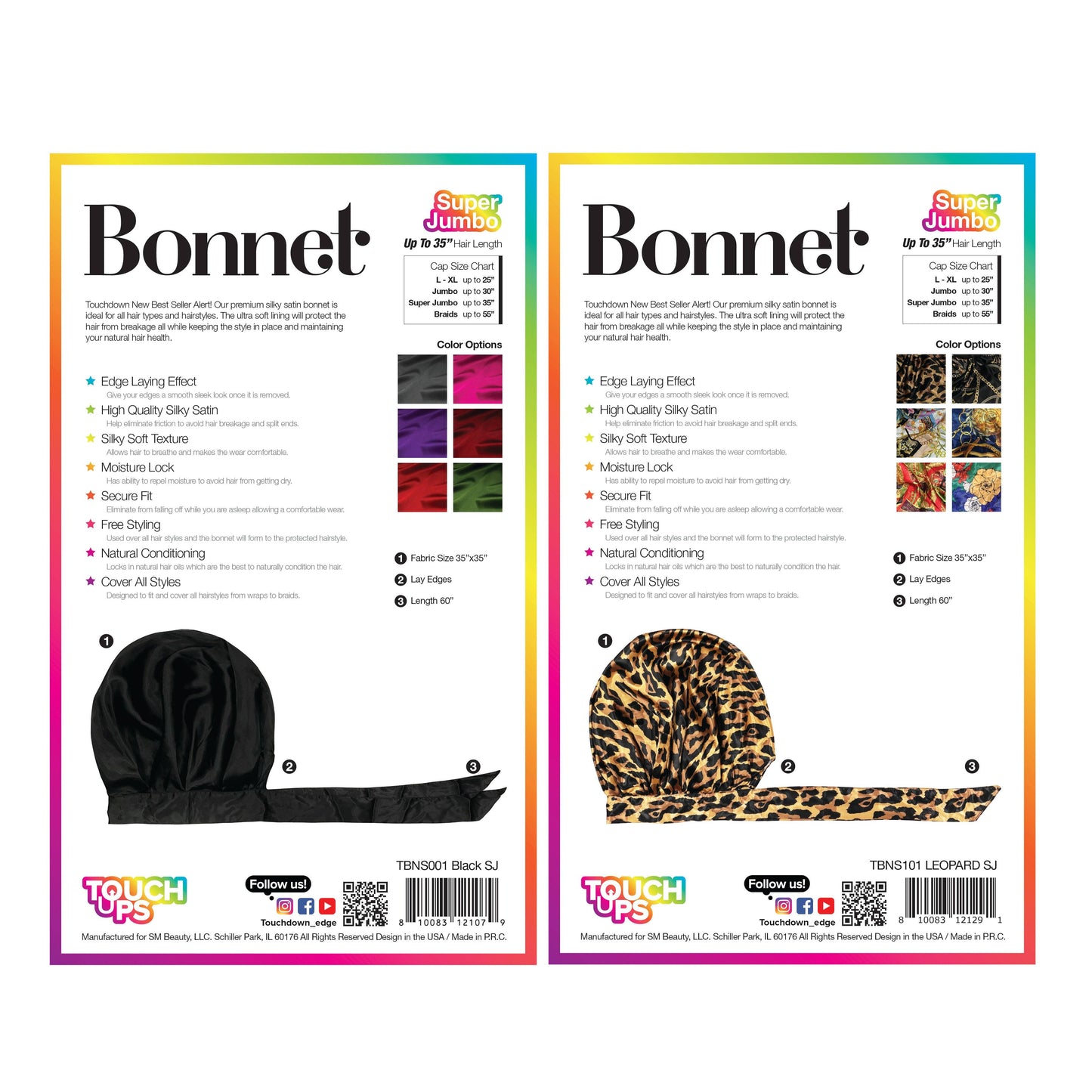 SM Beauty LLC - TouchUps - Bonnet | Super Jumbo: TBNS102 35" CHAIN