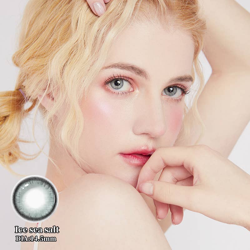 ELKLENS Ice Sea Grey Colored Contact Lenses