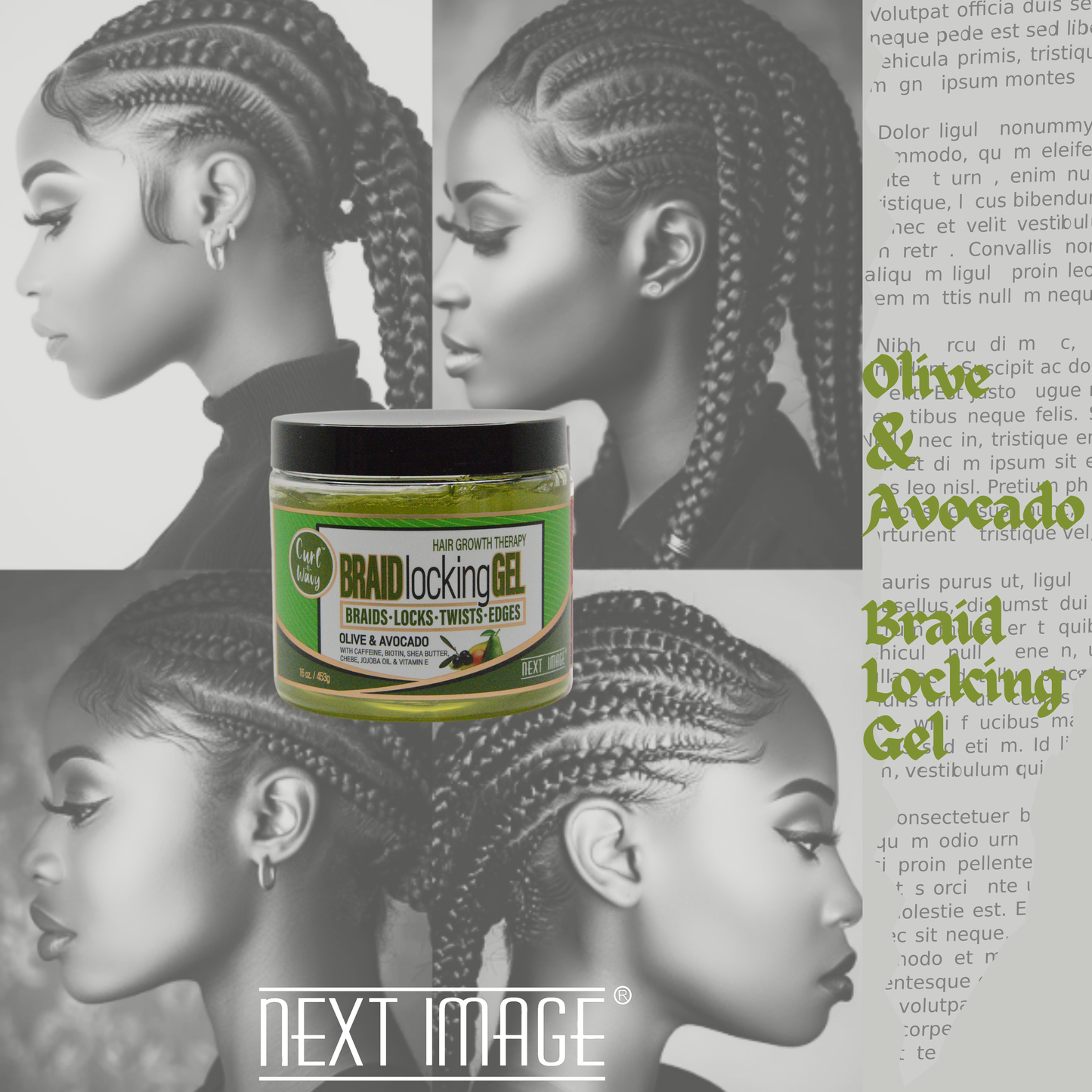 ON Natural USA - NEXT IMAGE - Braid Locking Gel [Olive & Avocado]: 3oz