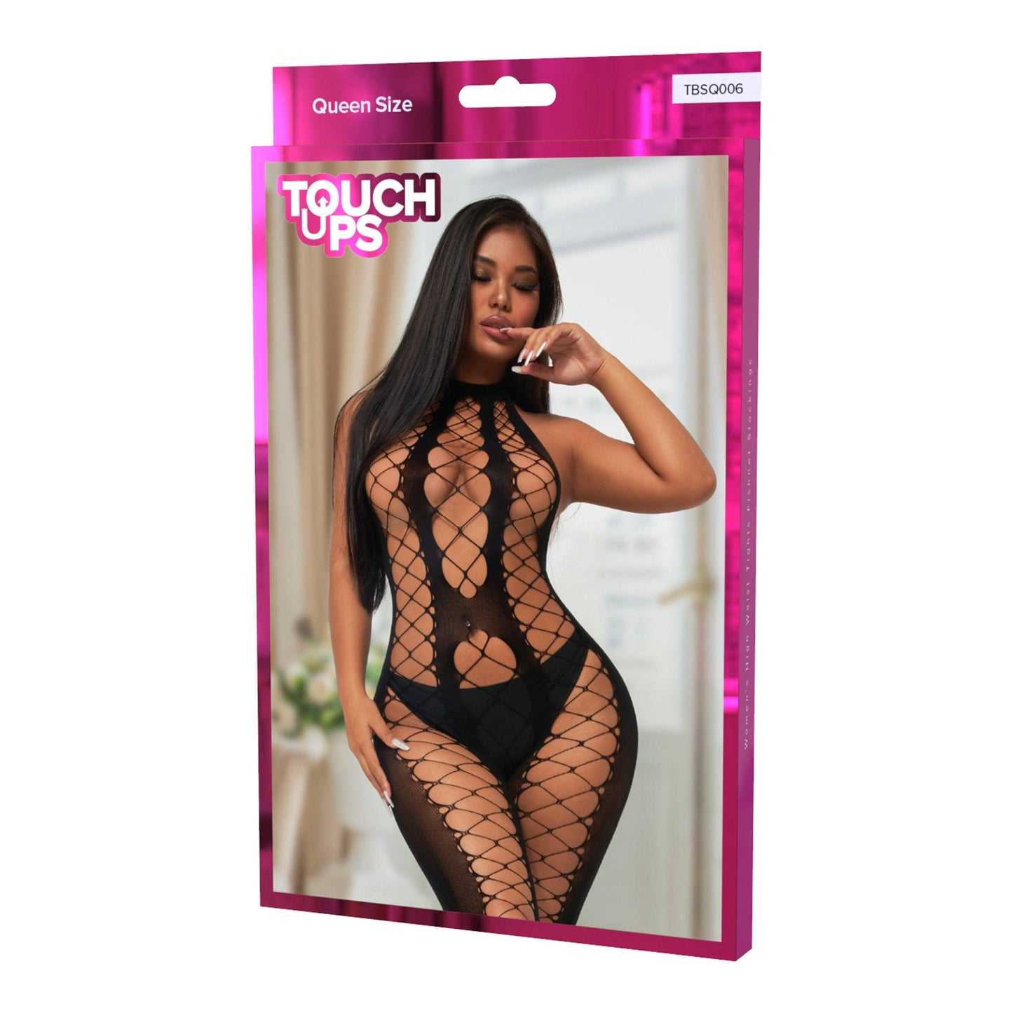 SM Beauty LLC - TouchUps - Queen Fishnet Body Stocking: TBSQ001 Queen (6 PCS)